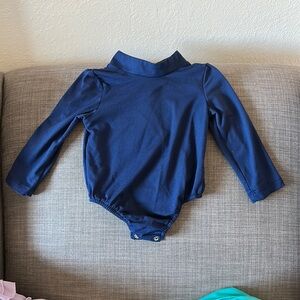 Blue long sleeve leotard used once, like new